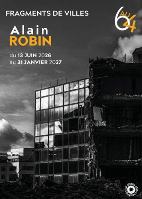 Affiche exposition Fragments de villes d'Alain Robin